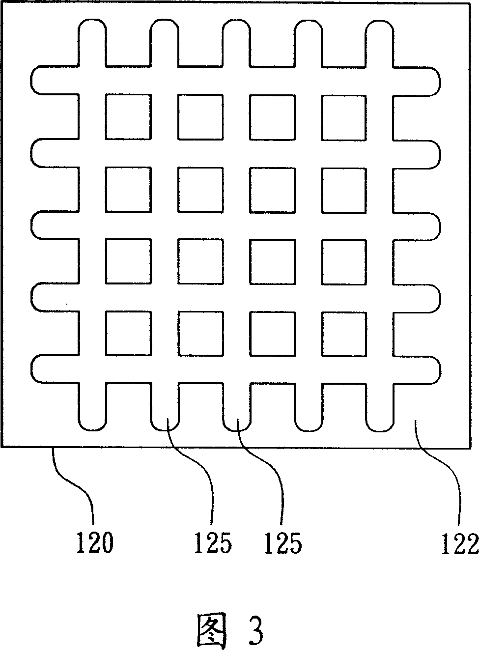 Thin packing structure for enhancing crystal fin radiation