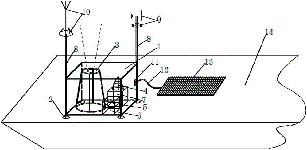 Laser radar wind measurement system based on mobile ship platform