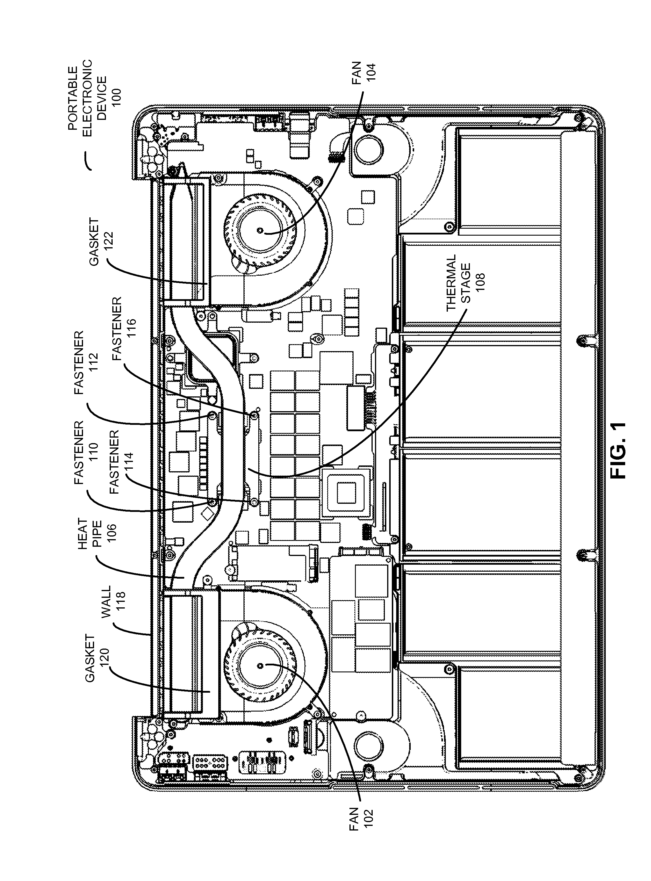 Optimized vent walls in electronic devices