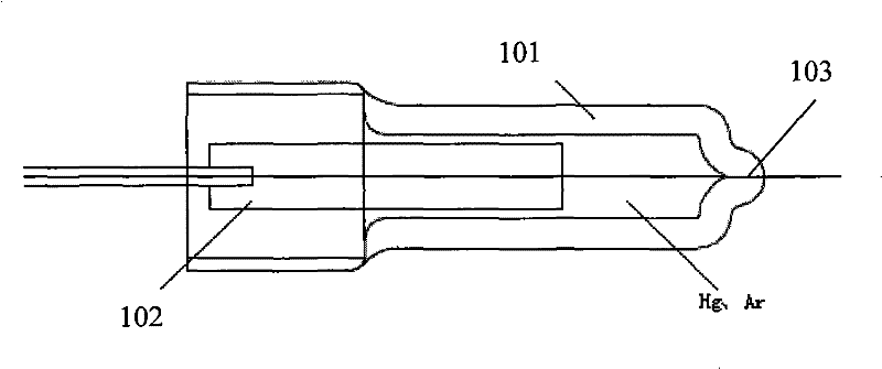 Metal halide lamp and UV bubble structure thereof