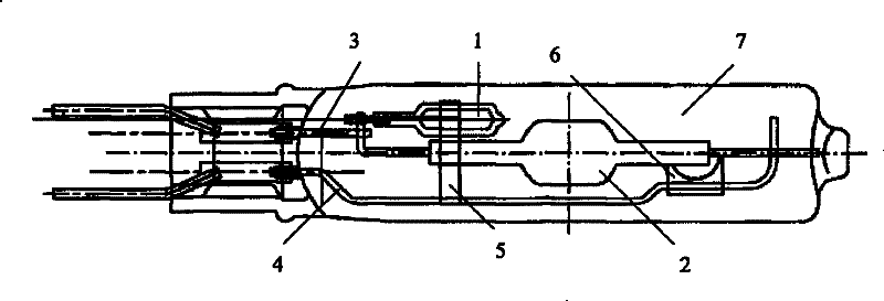 Metal halide lamp and UV bubble structure thereof