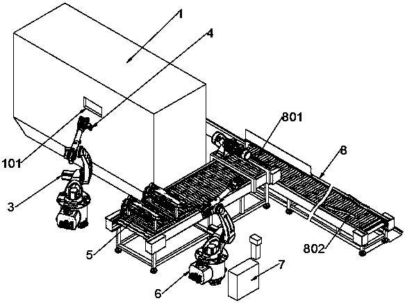 Automatic production line of G-series high-speed train sleeper stirrup