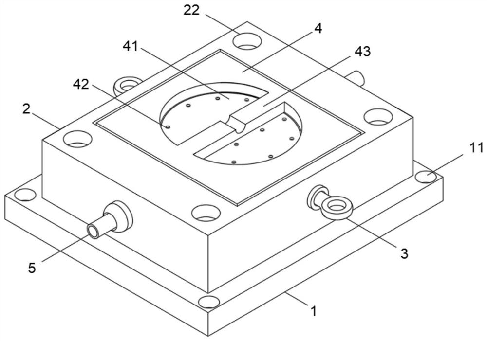 Forming die of injection molding machine