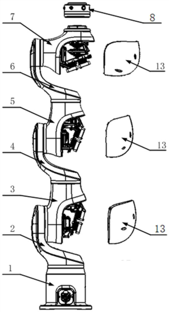 Lightweight mechanical arm and robot with same