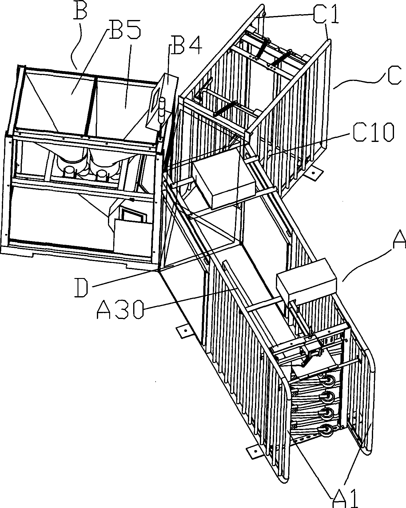 Automatic sow raising method and system in herd