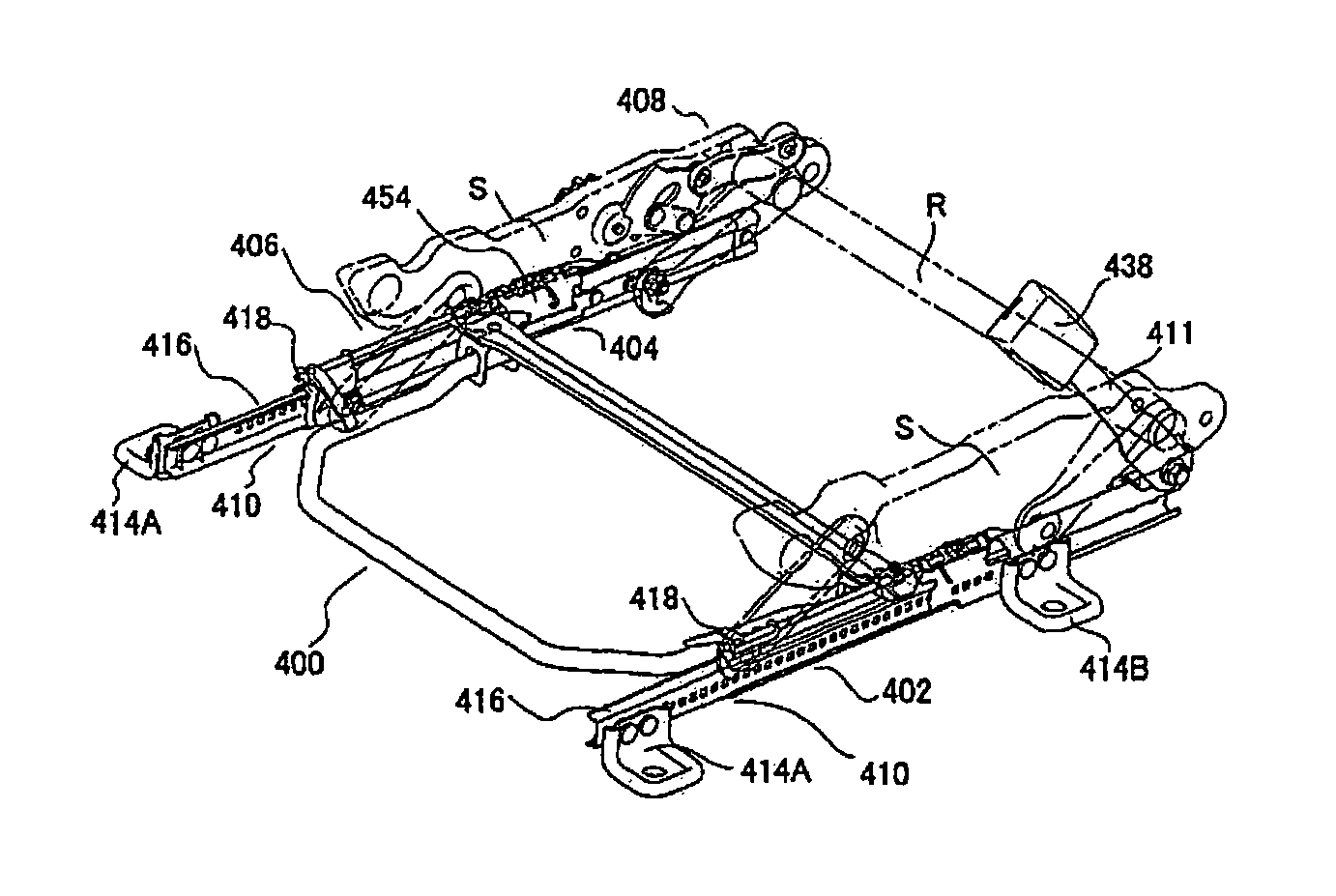 Slide structure of seat for vehicle