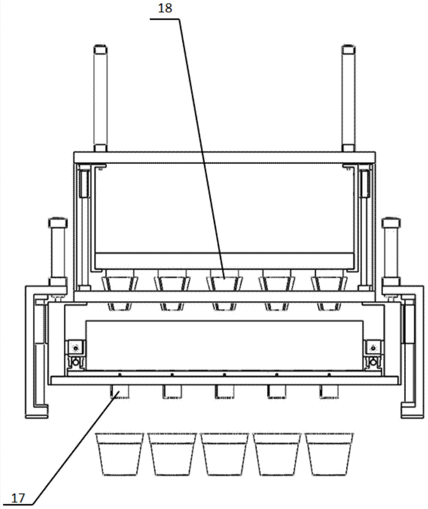 Die flowerpot earthing device