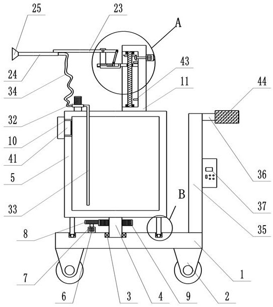 A dust removal device for coal mine safety