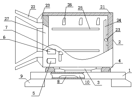 A kind of directional playback adjustment device for intelligent audio