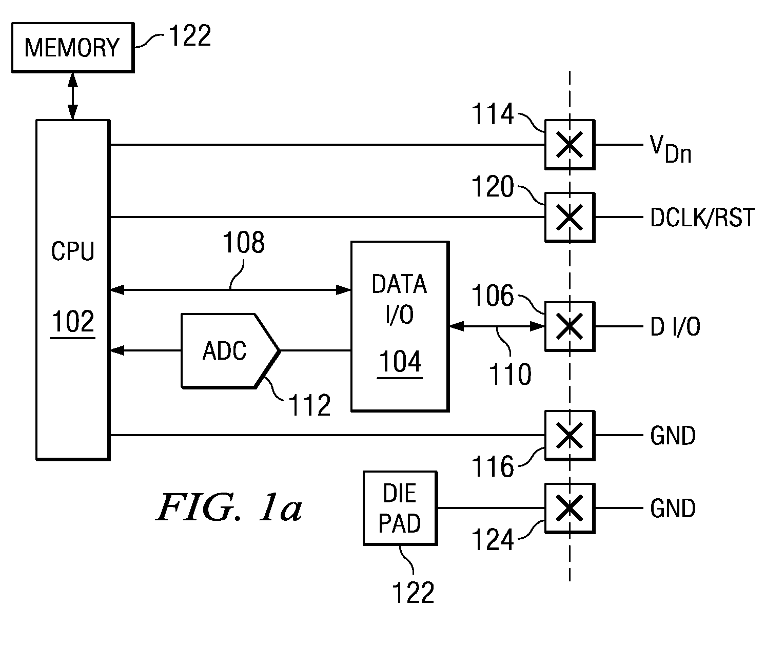 Package for mixed signal mcu with minimal pin count