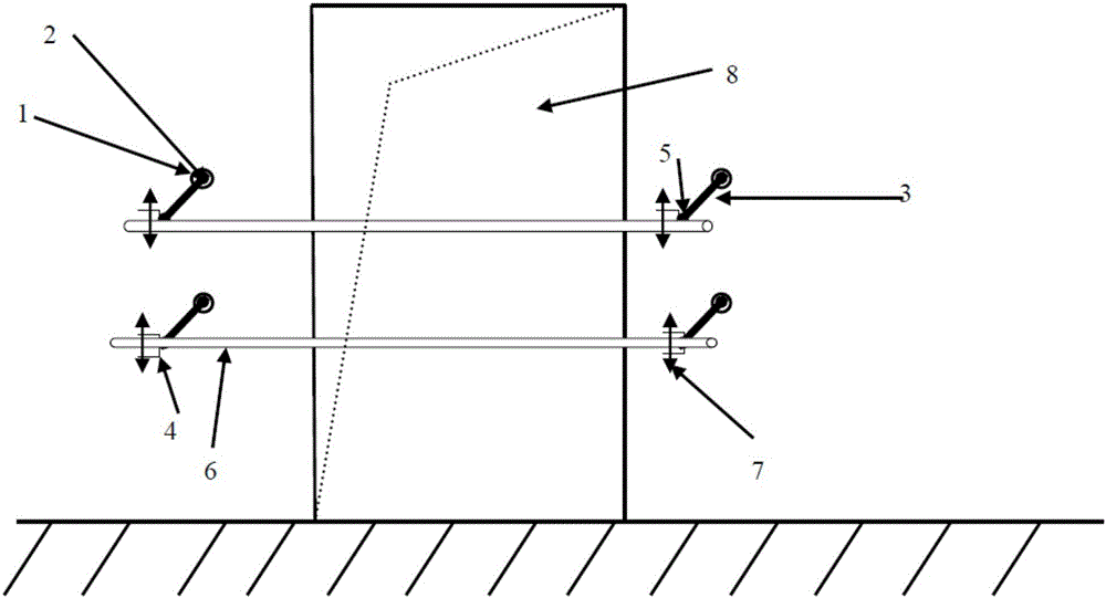 Near-edge guard railing for building and mounting method of near-edge guard railing