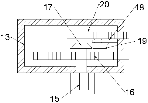 Multi-gear auxiliary conveying device for packaging paper shell production line