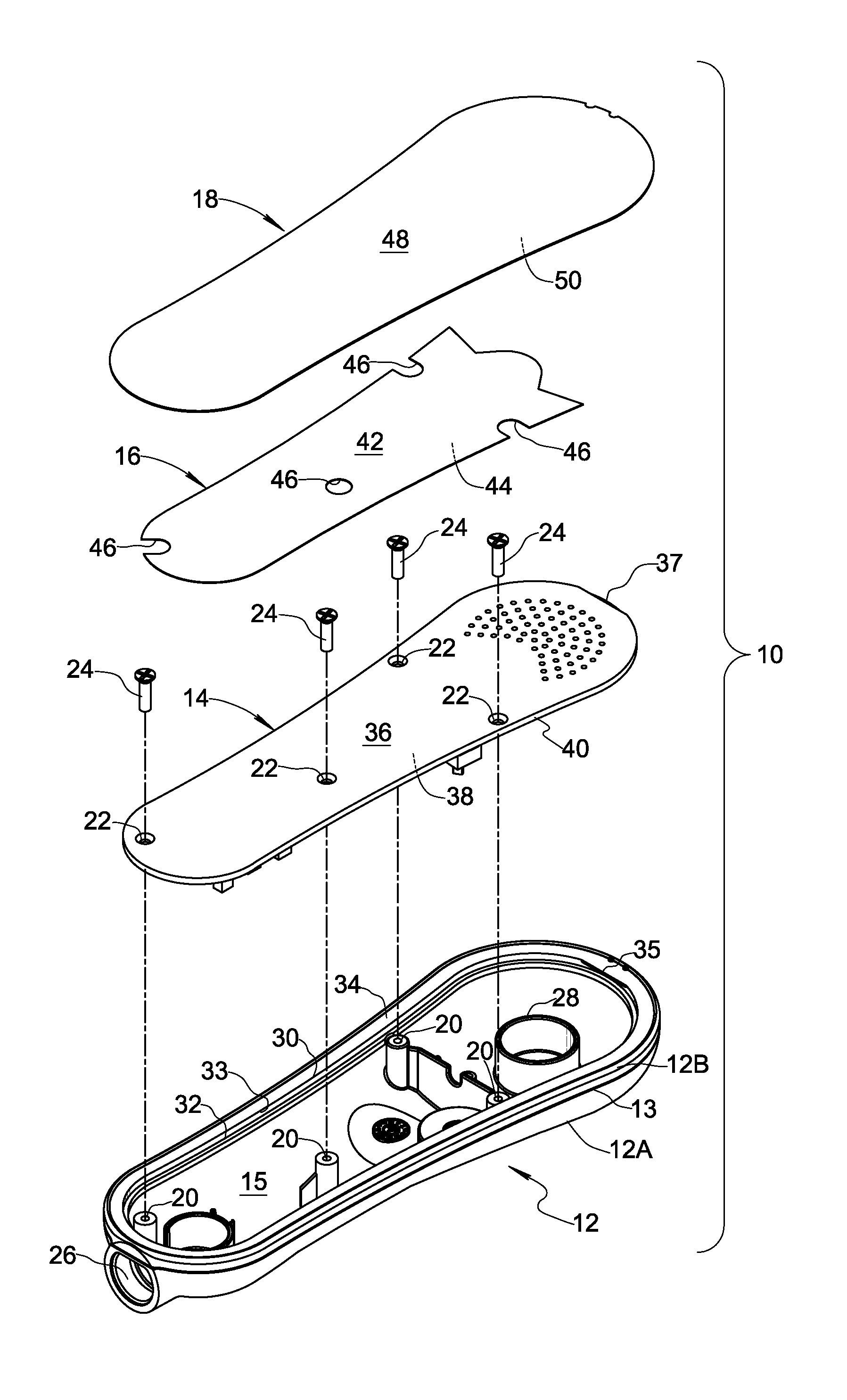 Electronic device used in a health care setting