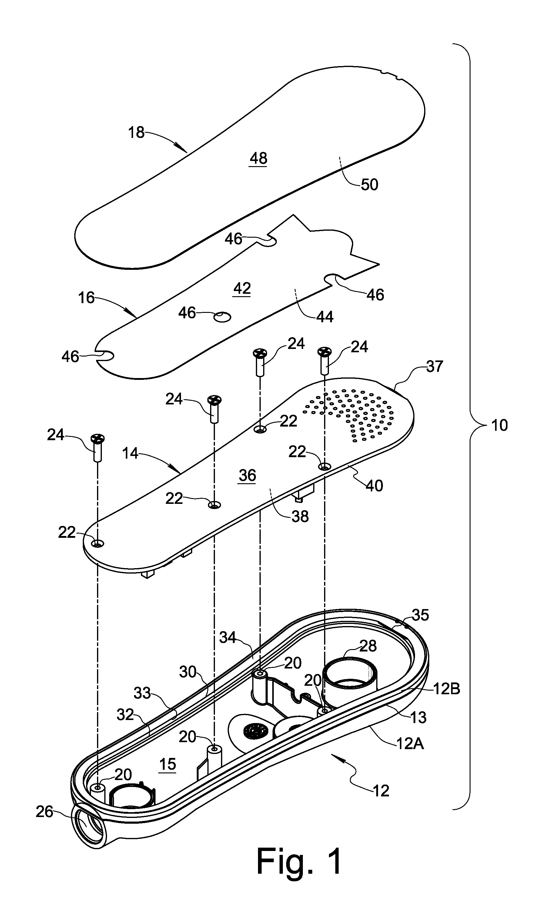 Electronic device used in a health care setting