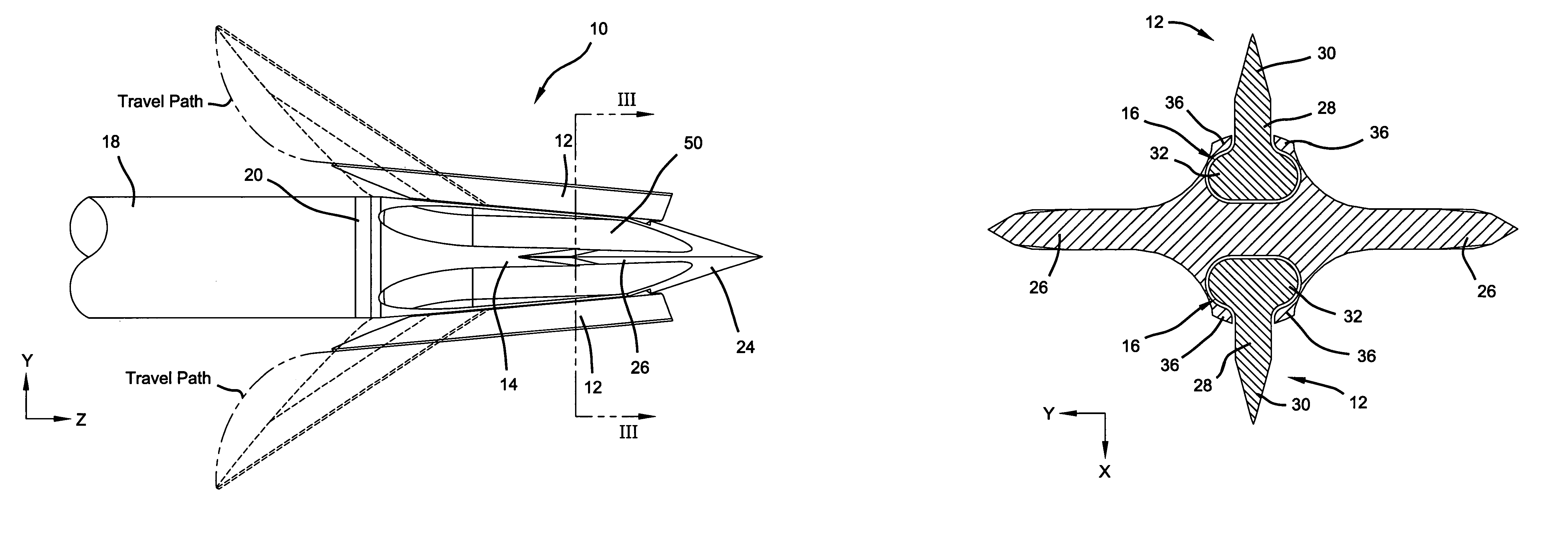 Mechanical broadhead with sliding blades