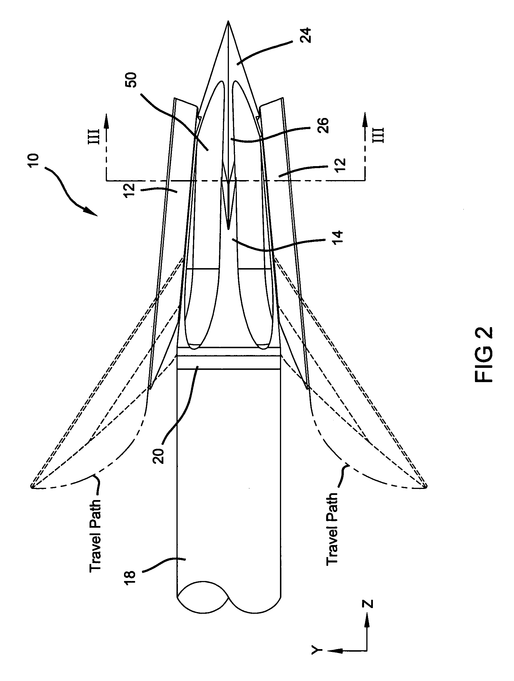 Mechanical broadhead with sliding blades