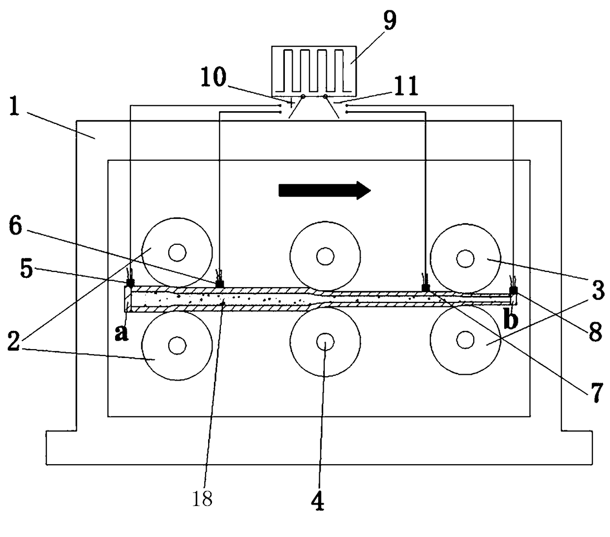 Method with pulsed electric field assisted adopting vacuum canning rolling to prepare metal-based composite material