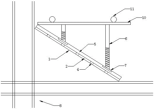 Adjustable haunch angle forming mould plate