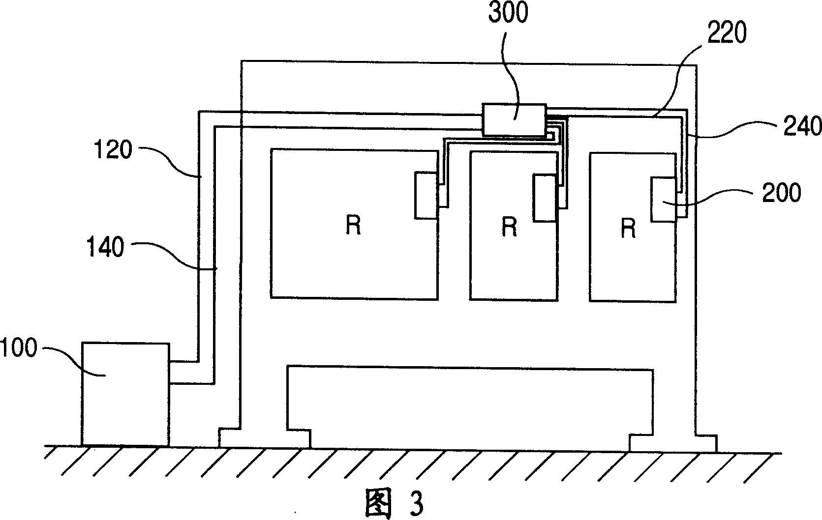 Distributor of combined type air conditioning equipment