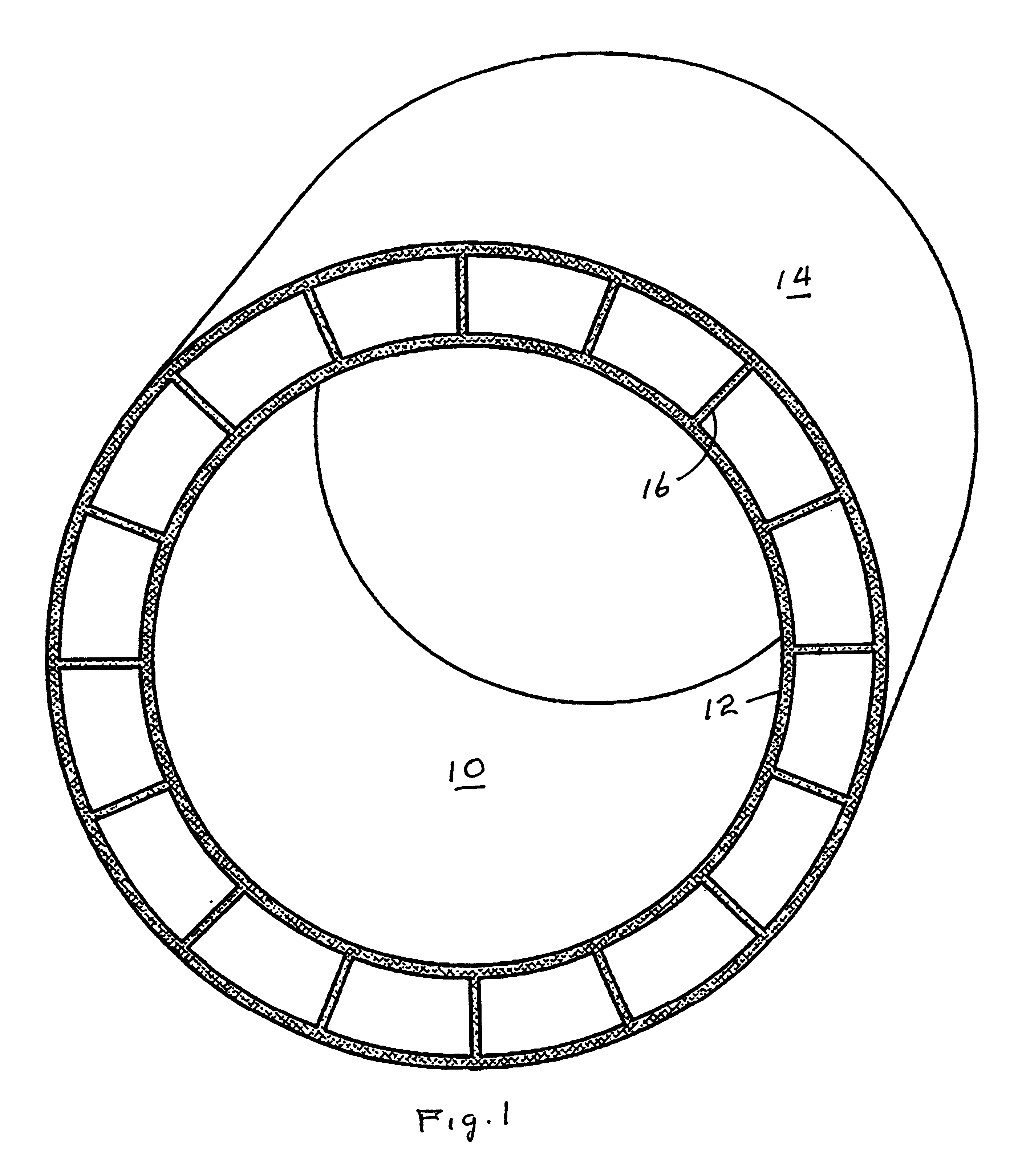 Ribbed core dual wall structure