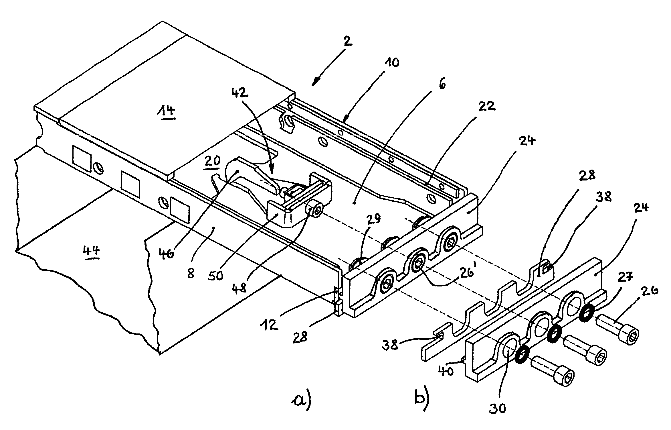 Grate plate arrangement