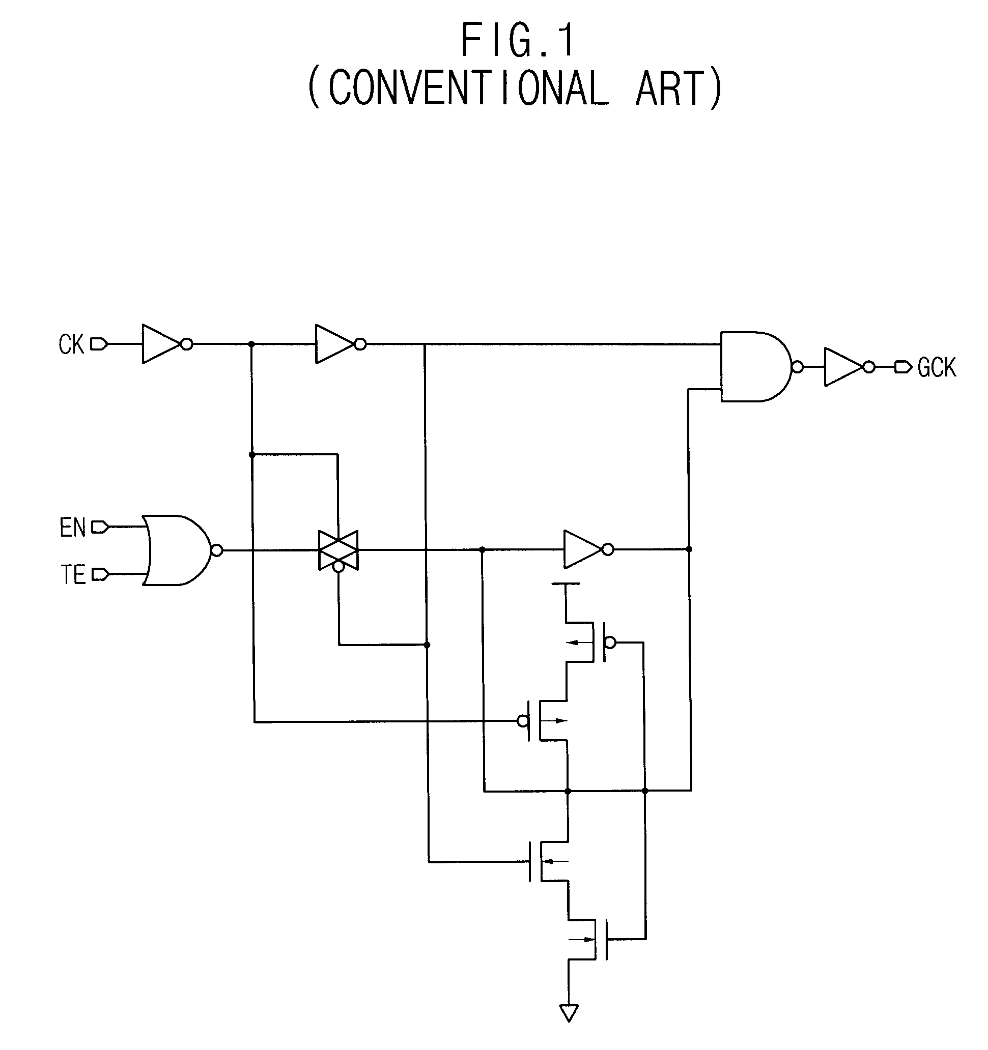 Level-converted and clock-gated latch and sequential logic circuit having the same