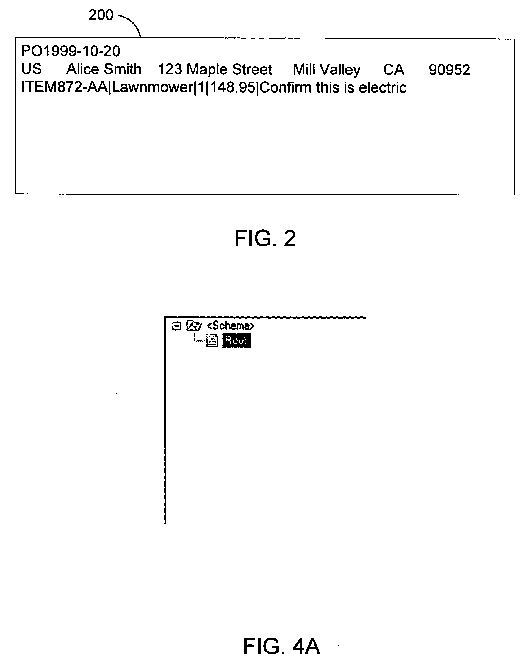 Iterative definition of flat file data structure by using document instance