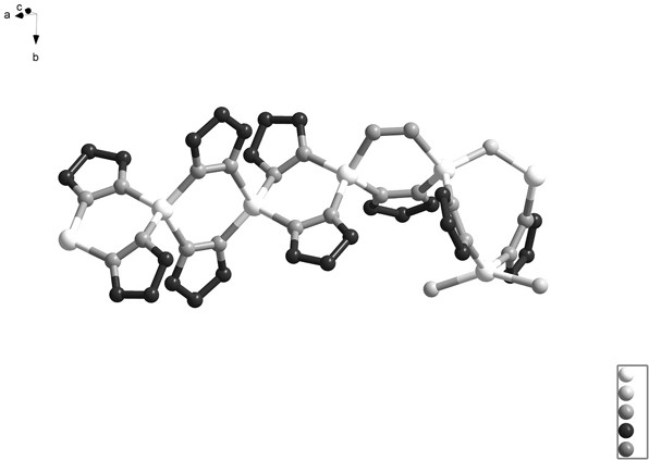 Metal-organic framework based on tripyrazole ligand, preparation method and application of metal-organic framework in organic dye degradation