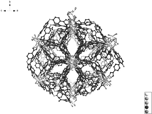 Metal-organic framework based on tripyrazole ligand, preparation method and application of metal-organic framework in organic dye degradation