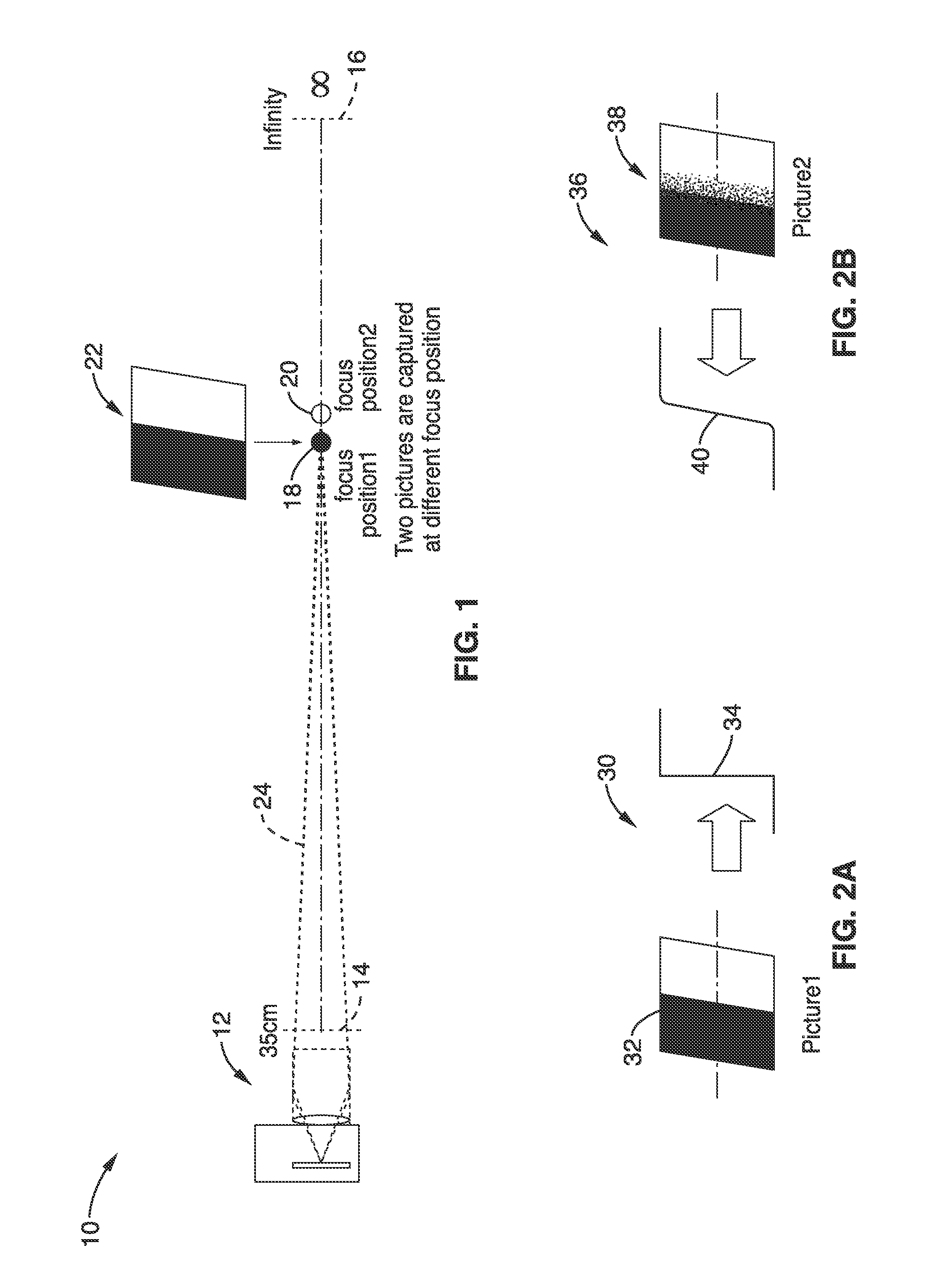 Four-dimensional polynomial model for depth estimation based on two-picture matching