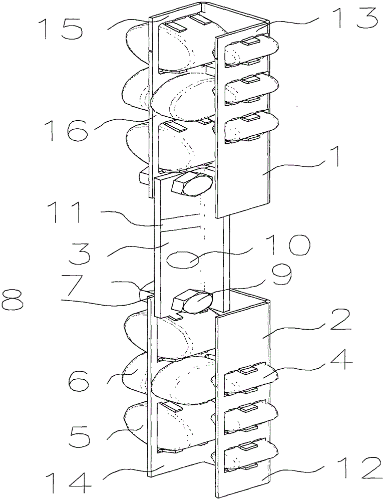 Mast type aerial work platform guide sliding rail mechanism under special working conditions