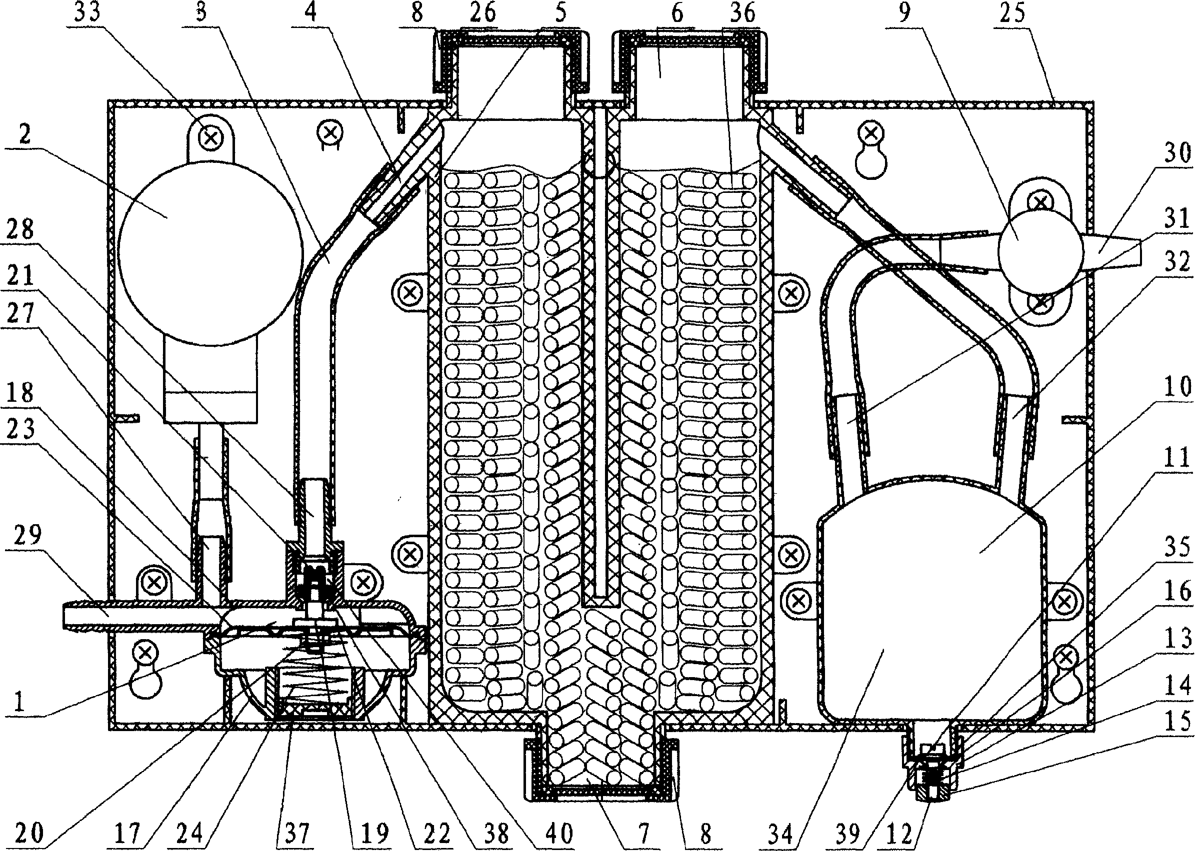 Domestic sewage gas purification and pressure stabilization equipment