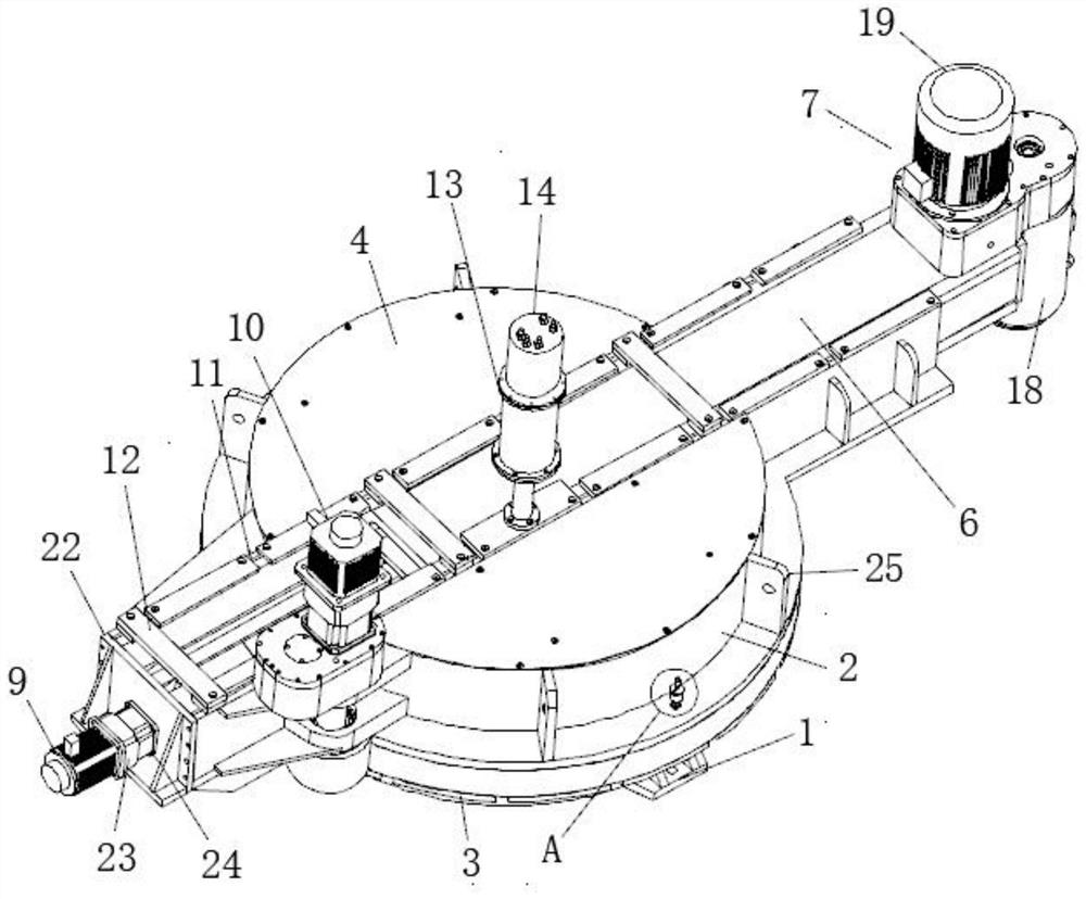 Base rotation type milling machine