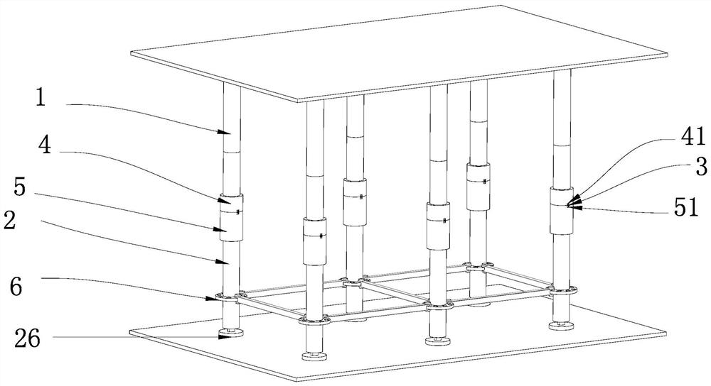 Residential floor supporting structure