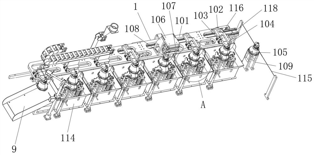 Non-standard punching and tapping method and all-in-one machine equipment