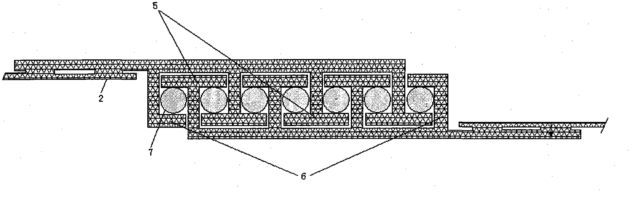 Method for installing vertical soft barrier system based on soil-stone foundation