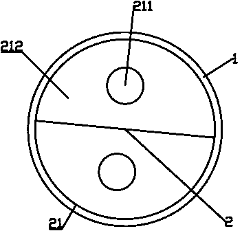 Two-core cable