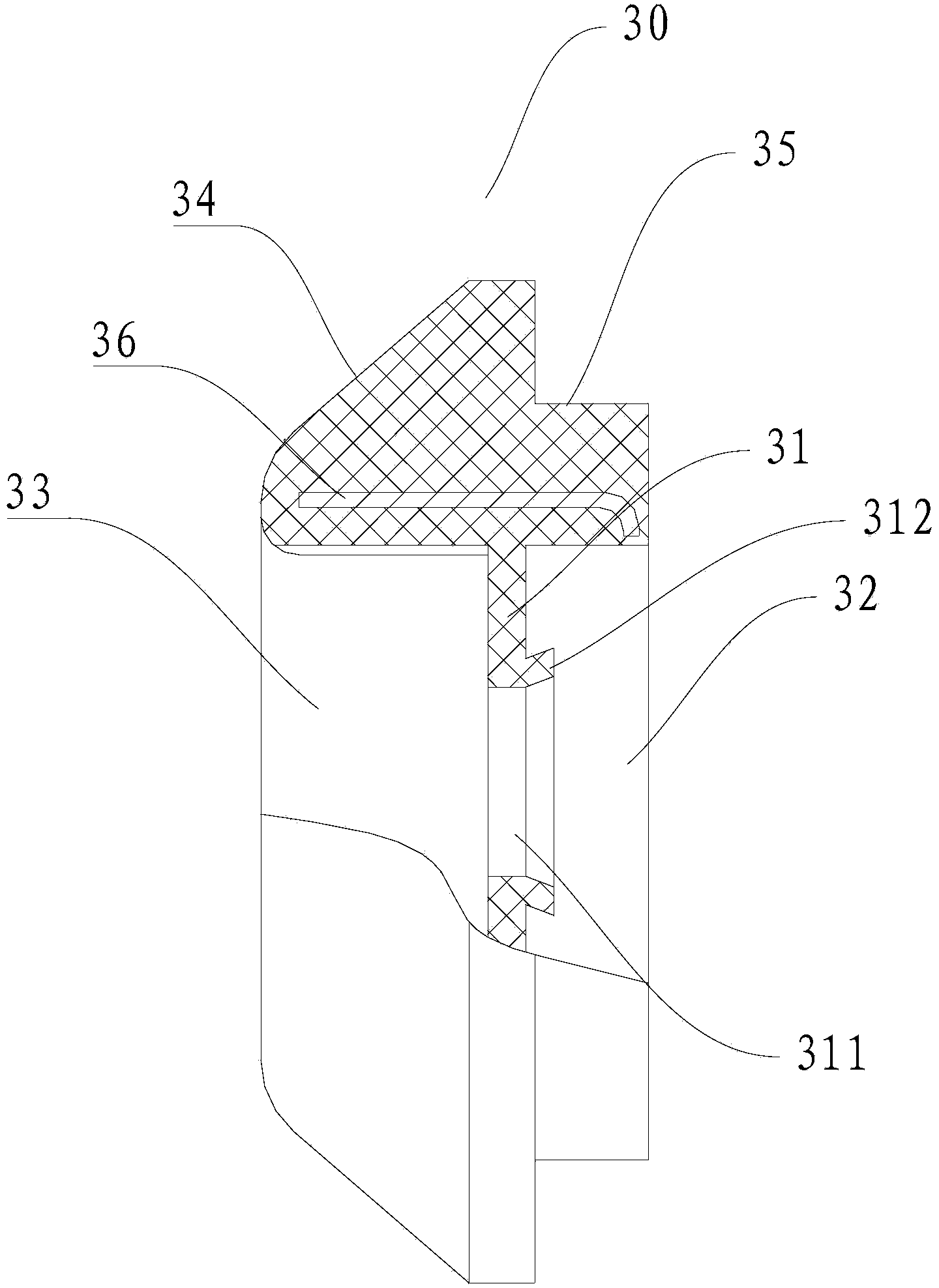 Motor, sealing ring for same and air conditioner provided with same