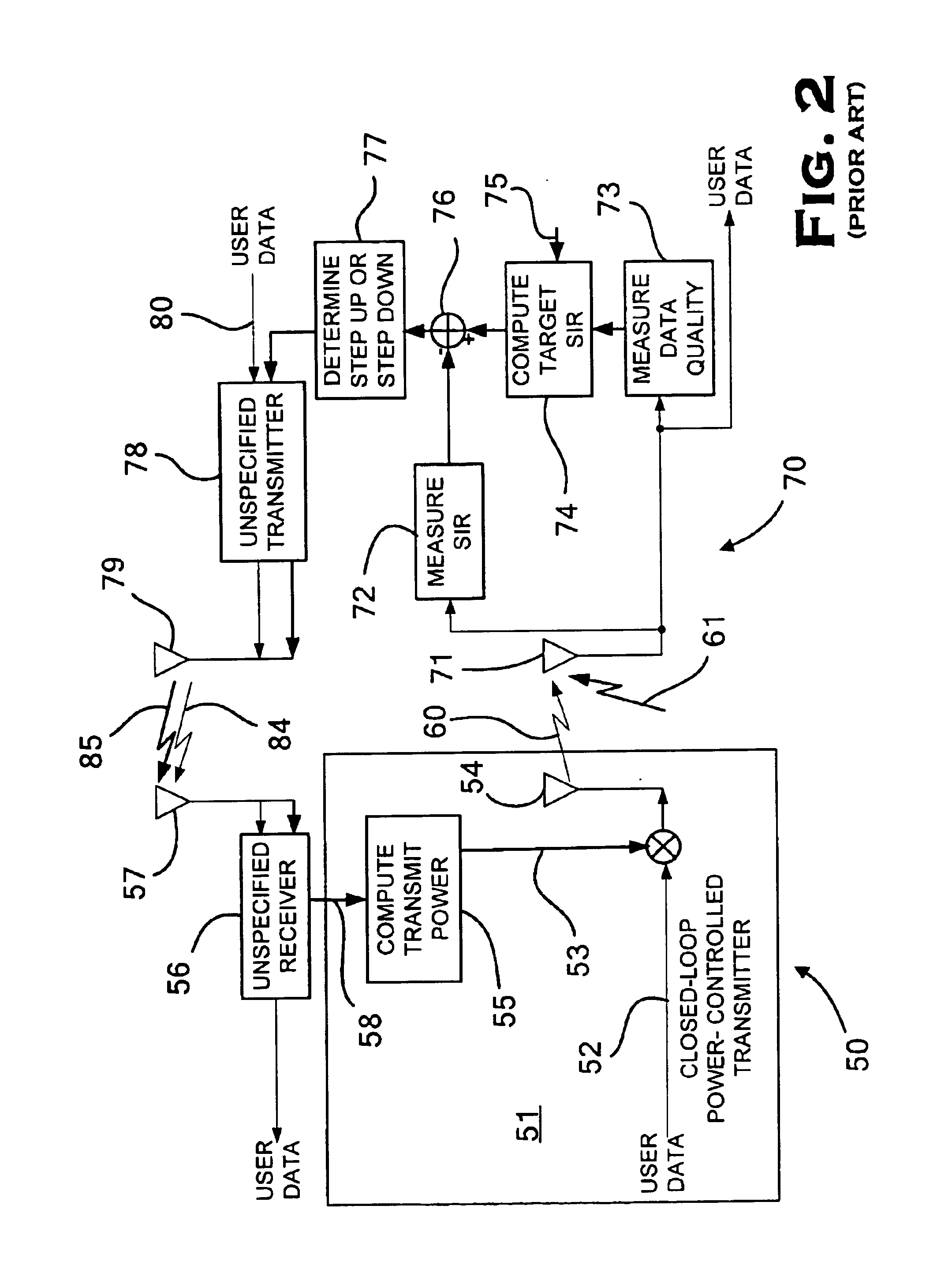 Link-quality estimation method and components for multi-user wireless communication systems