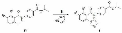 2-imidazole benzoyl arylamine active compound for preventing and treating wheat take-all and wheat stem rot