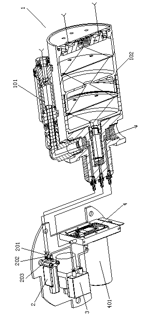 Automatic cleaning and zeroing system for light ion organic volatile gas detector