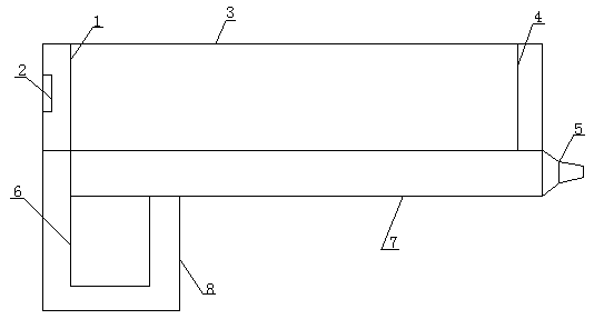 Auxiliary inspection device of glass fiber reinforced plastic pipe