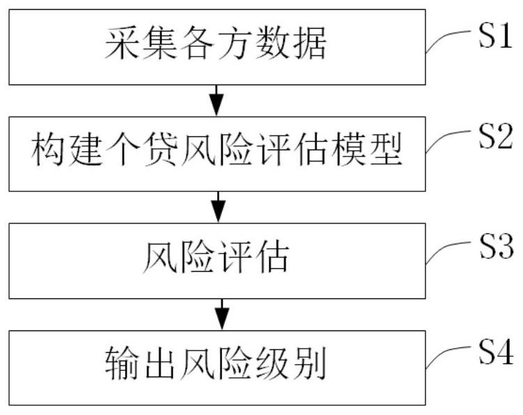 Financial individual loan risk assessment method and device, storage medium and equipment