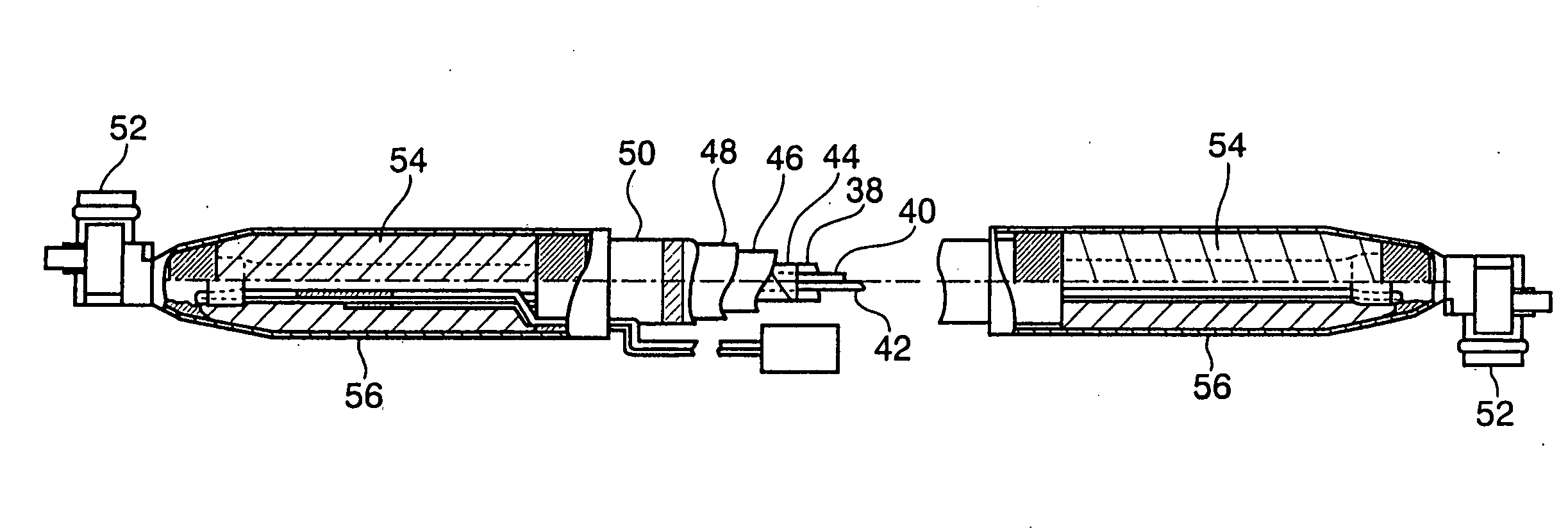 Piping with heater and connecting method of the piping