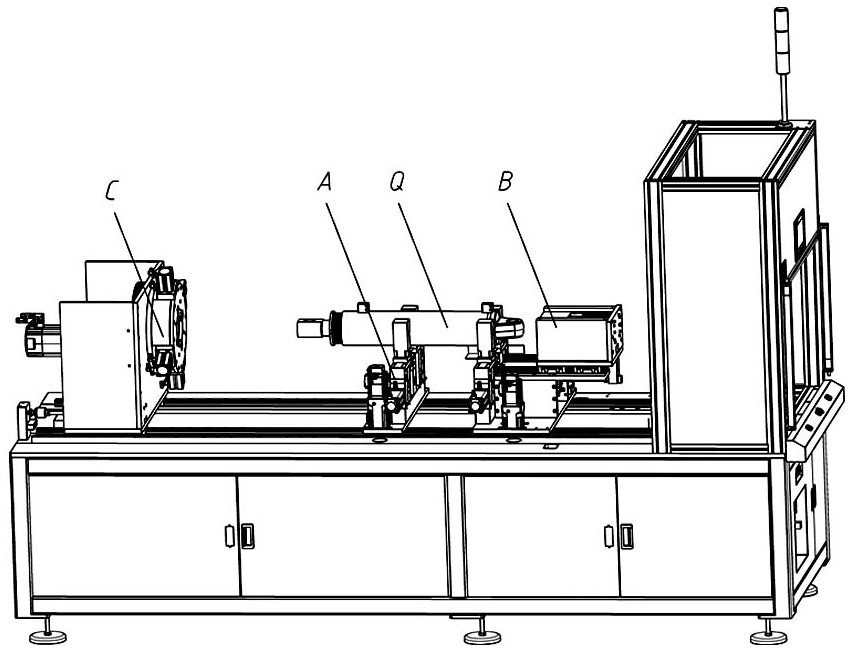 Jack guide sleeve tightening machine