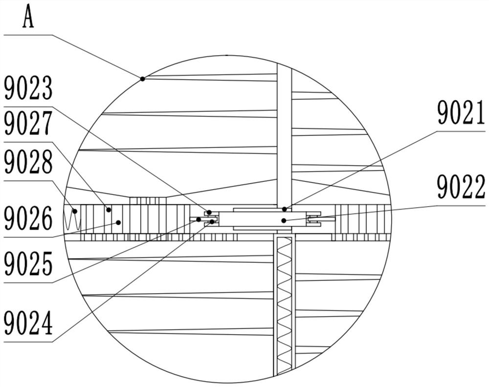 Food processing crushing and stirring device with screening function