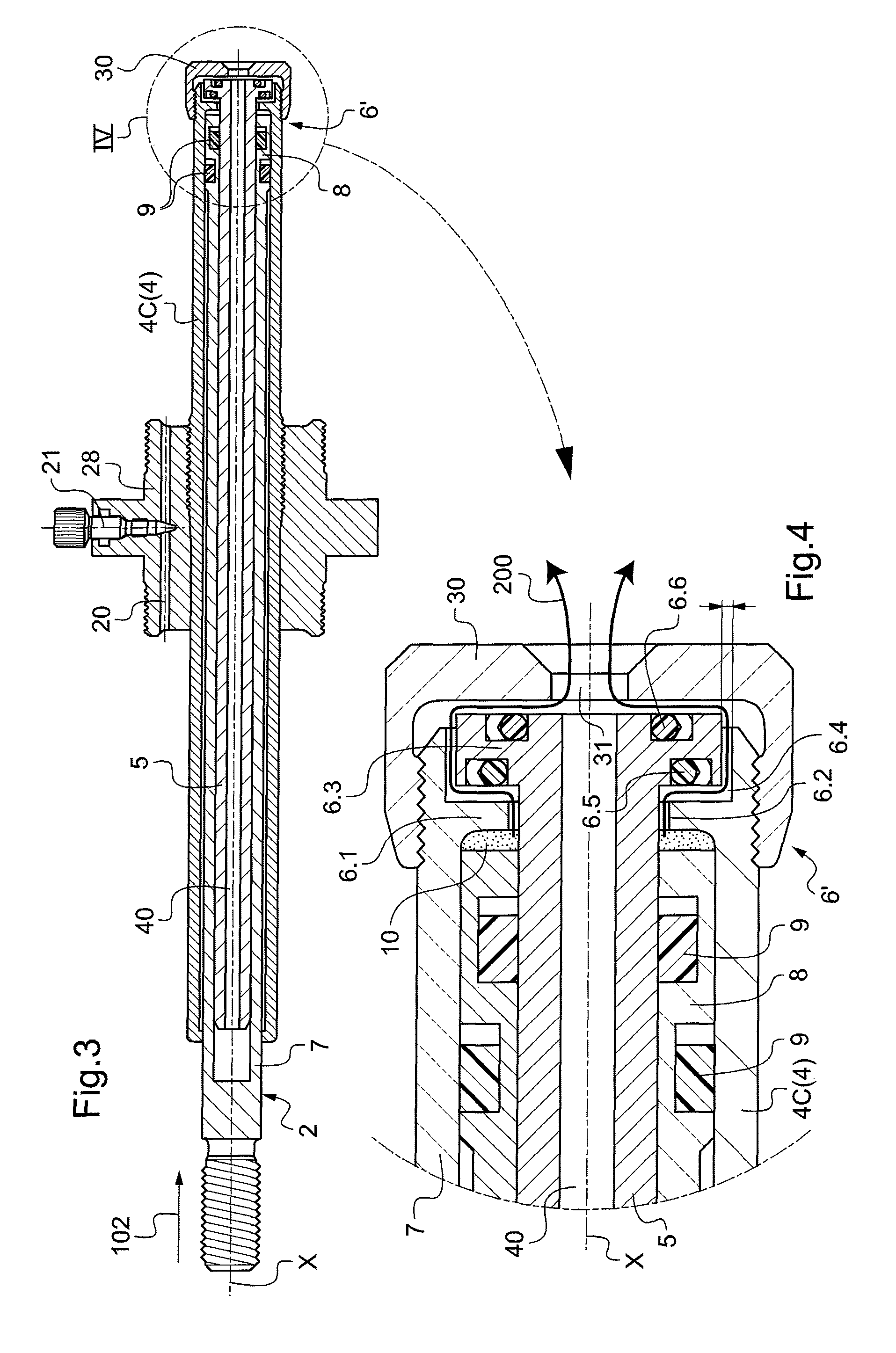 Virtually oil-free shock absorber having high dissipative capacity