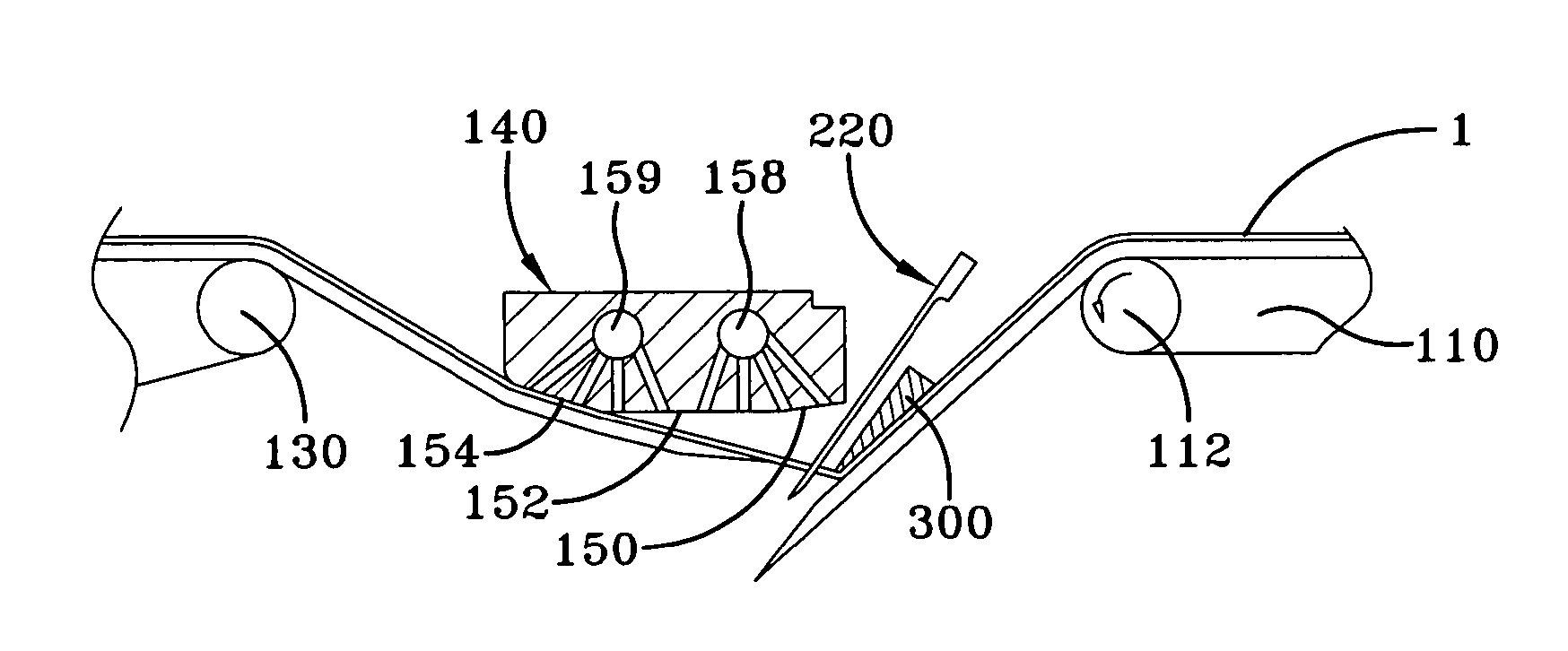 Anvil with vacuum width adjustment