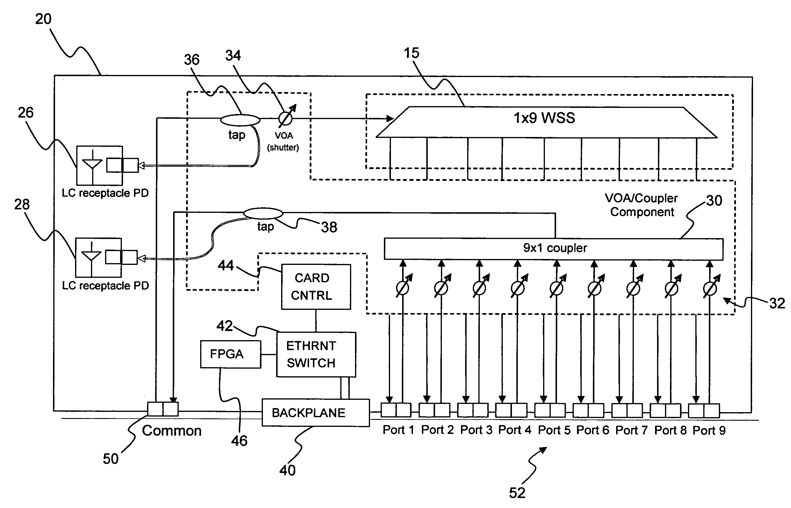 Systems and methods for adaptive gain control to compensate OSNR penalty caused by side-lobe of MEMS-based reconfigurable optical add-drop multiplexers