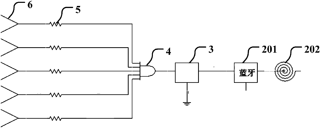 Glove type sound sensing device for deaf people